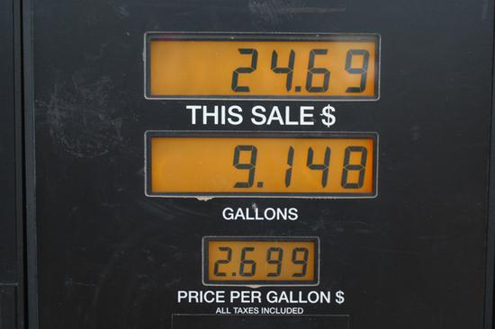 Ouch! $2.70 per gallon